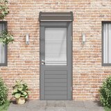Nadstrešnica za vrata Crna 80x75 cm Polikarbonat | shoptok.hr