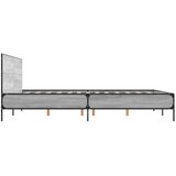  Okvir kreveta boja hrasta 160x200 cm konstruirano drvo i metal | shoptok.hr