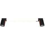  mat črna led stenska svetilka enrico – | Shoptok.si