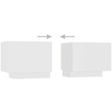 vidaXL TV omarica z LED lučkami bela 260x35x40 cm | Shoptok.si