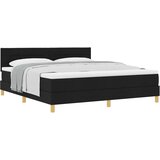  Krevet s opruga kutije s jastukom Crna 180 x 200 cm tkanina | shoptok.hr