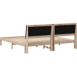  Krevetna konstrukcija Smeđa 200 x 200 cm Čvrsto borovo drvo | shoptok.hr