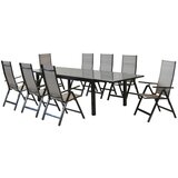 Gardenson Vrtni Set Carrara, 9-Delni, Aluminij Cene