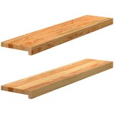  Prozorske klupice 2 kom svijetlosmeđe 90x20x2 cm masivne hrast | Eponuda.ba