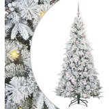 vidaXL Umetno Zložljivo Božično Drevo Zelena 180 cm PE in PVC | Shoptok.si