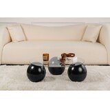 Hanah home Sto za dnevnu sobu Miro Black Transparent