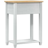  Konzolni stol Bijelo 55 x 35 x 73 cm Čvrsto borovo drvo - Bijelo | shoptok.hr
