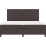 Box Spring Krevet s Madracem Tamno smeđi 200x200 cm Tkanina | shoptok.hr
