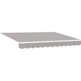 vidaXL ročna retraktibilna tenda svetlo siva 350x250 cm, zamenjava tenda tkanine za okvir 3.5x2.5 m svetlo siva | Shoptok.si