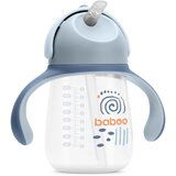 Baboo Cup with Silicone Straw skodelica s slamico Blue Haze 9m+ 260 ml | Shoptok.si