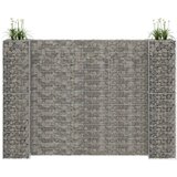vidaXL Gabionska sadilica u H-obliku od čelične žice 260 x 40 x 180 cm | shoptok.hr