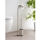 Wenko Stojalo za WC papir z WC ščetko iz nerjavečega jekla v mat srebrni barvi Levante – | Shoptok.si