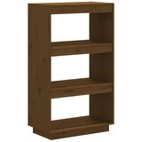 Maison Chic Knjižna omara - Knjižni regal medeno rjava 60x35x103 cm borovina, (21723082) Cene