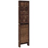  Sobna pregrada s 5 panela tamnosmeđa masivno drvo paulovnije 40 x 160 cm | Shoptok.si
