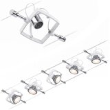 PAULMANN 94134 - Komplet 5x GU5,3/10W sajlni sistem MAC 230V, beo | Eponuda.com