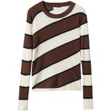 Mango Pulover 'Egipto' kremna / rjava / črna | Shoptok.si