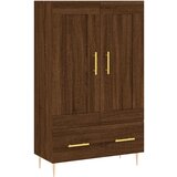 vidaXL Visoka omara rjavi hrast 69,5x31x115 inženirski les, (20818942) | Shoptok.si