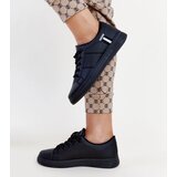 Gemre Black women's lace-up sneakers eco leather Devona | Shoptok.si