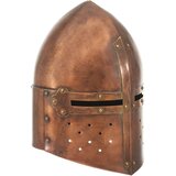 vidaXL Srednjeveška viteška čelada starinska kopija LARP bakreno jeklo | Shoptok.si