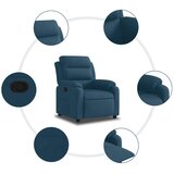 Naslonjač plavi baršunasti | shoptok.hr