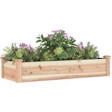 vidaXL Vrtna visoka greda s podlogo 120x45x25 cm trden les jelke | Shoptok.si