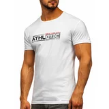 Kesi Men's T-shirt with Athletic SS10951 print - white,