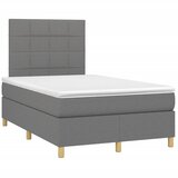 The Living Store Box spring postelja z vzmetnico temno siva 120x190 cm blago - Box Spring Postelja, (21498219) | Shoptok.si
