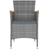  9-dijelni vrtni blagovaonski set s jastucima sivi | shoptok.hr
