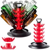KADAX Modular Drainer Pomivalno stojalo za steklenice za 50 steklenic, veliko, rdeče, (5000356974) Cene