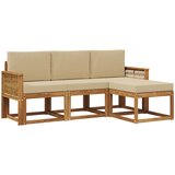  Set vanjskih sofa 4 pcs Prirodna i bež Poliester | shoptok.hr