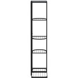  Stalak za cvijeće s 5 razina 43 x 22 x 98 cm crni metalni | Eponuda.com