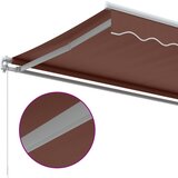 Tenda na ručno uvlačenje smeđa 600 x 350 cm | shoptok.hr