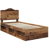  Okvir za krevet Staro drvo 90 x 200 cm Čvrsto borovo drvo | shoptok.hr