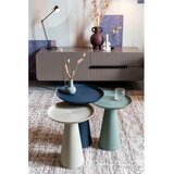 White Label Kovinska okrogla stranska mizica ø 34,5 cm Ringar – | Shoptok.si