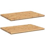 vidaXL Kopalniška podloga 2 kosa 70x50 cm bambus | Shoptok.si