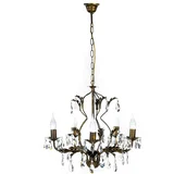 ONLI - Luster na lancu TERESA 5xE14/6W/230V bronzan