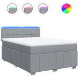 Maison Chic Box spring postelja - Vzmetna postelja z vzmetnico svetlo siva 160x200 cm žamet SL11873, (21901550) | Shoptok.si