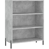  Visoka komoda siva betona 69,5x32,5x180 cm konstruirano drvo | shoptok.hr