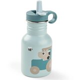 Done By Deer steklenička iz nerjavečega jekla s slamico 350 ml tiny farm blue Cene