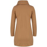 Pri Thin long sweatshirt with a diagonal zipper and a BEATA neck warmer | shoptok.hr