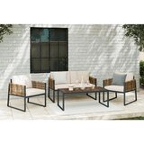 Modern Living Vrtni Set Magaluf, Antracit, Rjava, 4-Delno | Shoptok.si