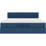  Otomanski okvir kreveta s madracima plavi 200x200cm tkanine | shoptok.hr