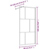  Stijenka za walk-in tuš s prozirnim staklom ESG zlatna 80x195cm | shoptok.hr
