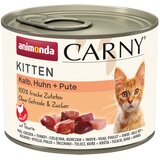  Mešano varčno pakiranje animonda Carny Kitten 12 x 200 g - Teletina, piščanec & puran | shoptok.hr