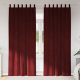 vidaXL Zavjese Vinska Crvena Poliester 140 x 260 cm Ukrasni umetci | shoptok.hr