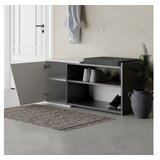 Hanah home cipelarnik fiona bench anthracite white cene