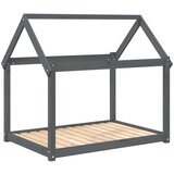  Krevet za pse sivi 111x80x100 cm od masivne borovine | shoptok.hr