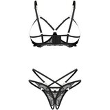 Obsessive Opsesivni Matildea - set s otvorenim grudnjakom (crni) | shoptok.hr