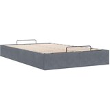 vidaXL Otomanski posteljni okvir brez vzmetnice siv 120x200 cm žamet | Shoptok.si