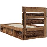  Krevetna konstrukcija Staro drvo 90 x 200 cm Čvrsto borovo drvo | shoptok.hr